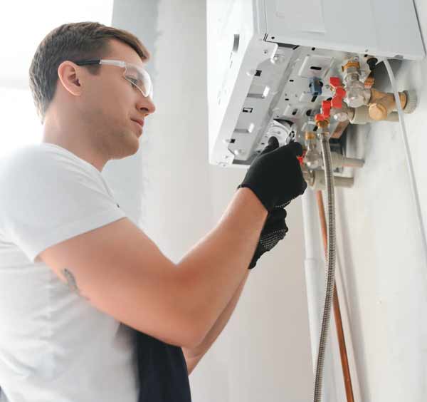 Gas boiler servicing